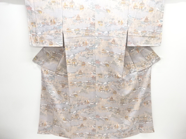 JAPANESE KIMONO / KOMON / CHIRIMEN / FESTIVAL PATTERN